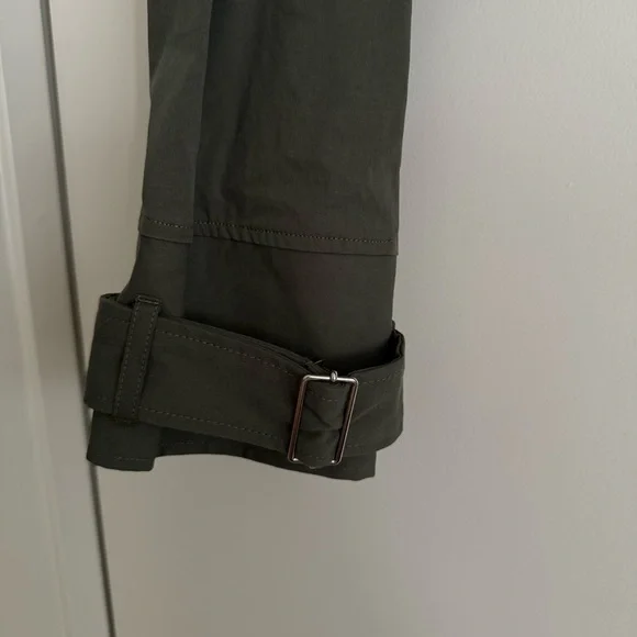 NWT ZARA KHAKI GREEN UTILITY STYLE CROPPED JACKET SHIRT - Picture 6 of 6